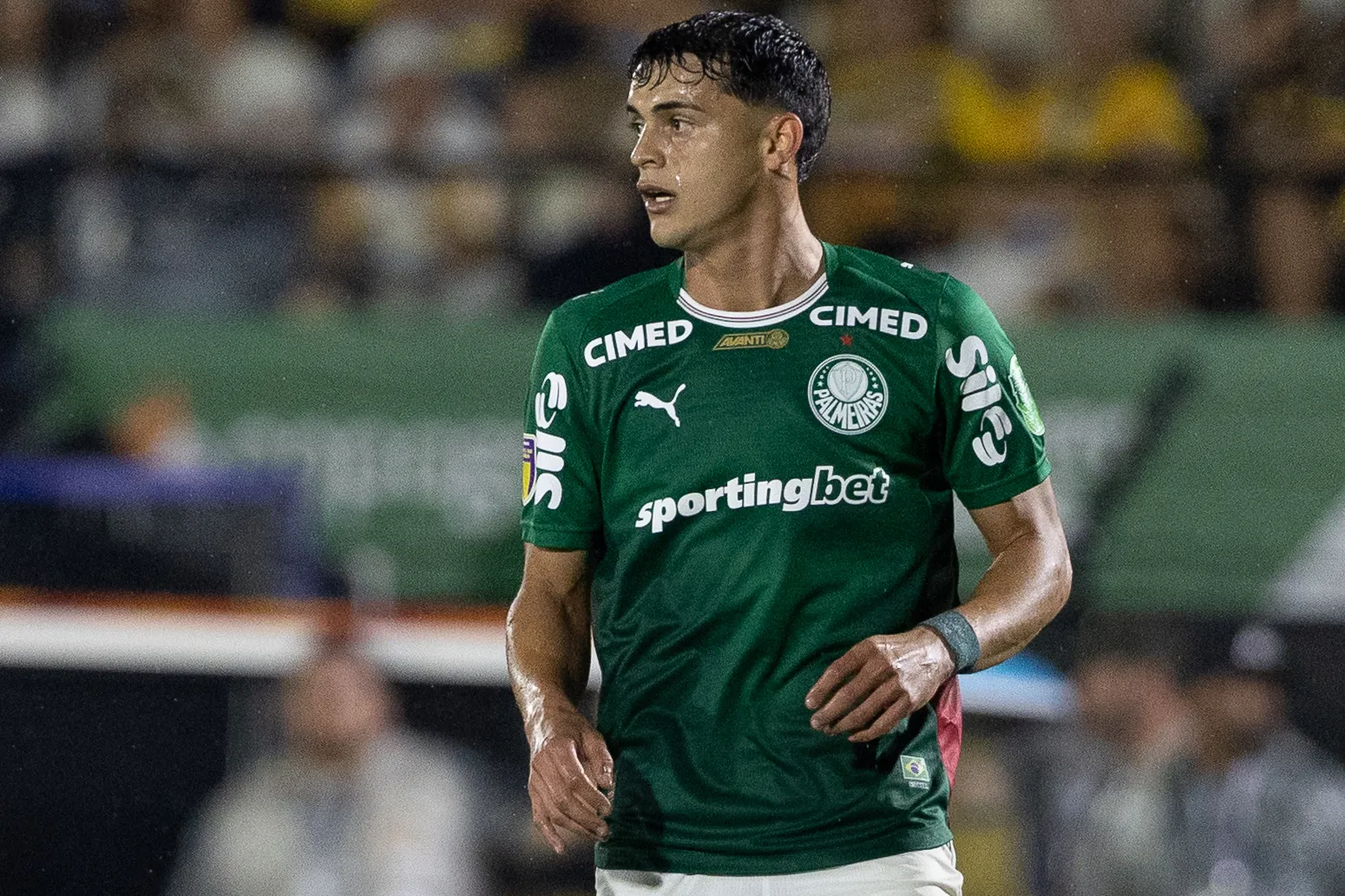 SP – NOVO HORIZONTE – 08/03/2026 – PAULISTA 2026, NOVORIZONTINO X PALMEIRAS – Ramon Sosa jogador do Palmeiras durante partida contra o Novorizontino no estadio Jorge Ismael de Biasi pelo campeonato Paulista 2026. Foto: Joisel Amaral/AGIF