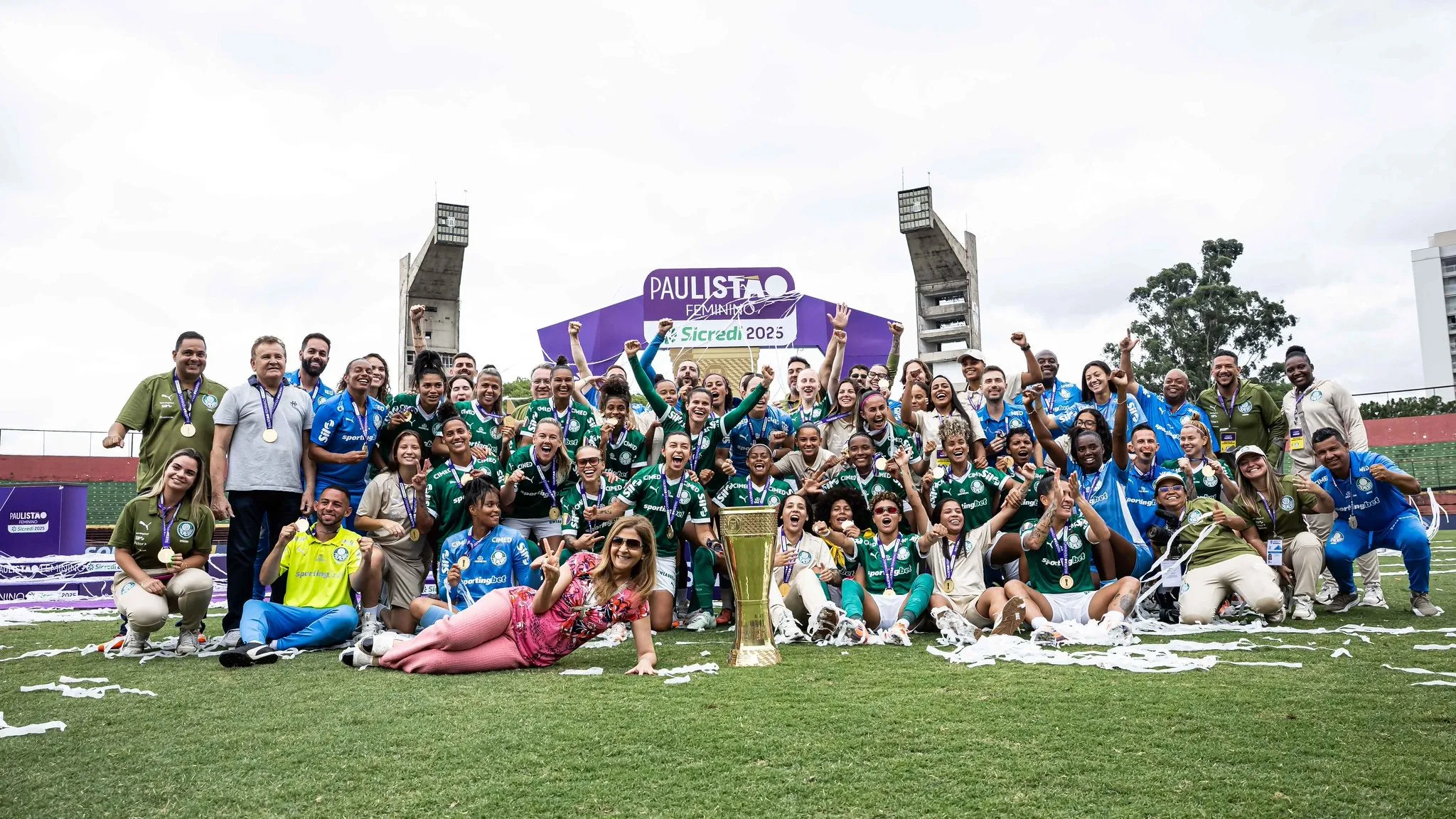 Palmeiras celebra título do Paulistão Feminino 2025