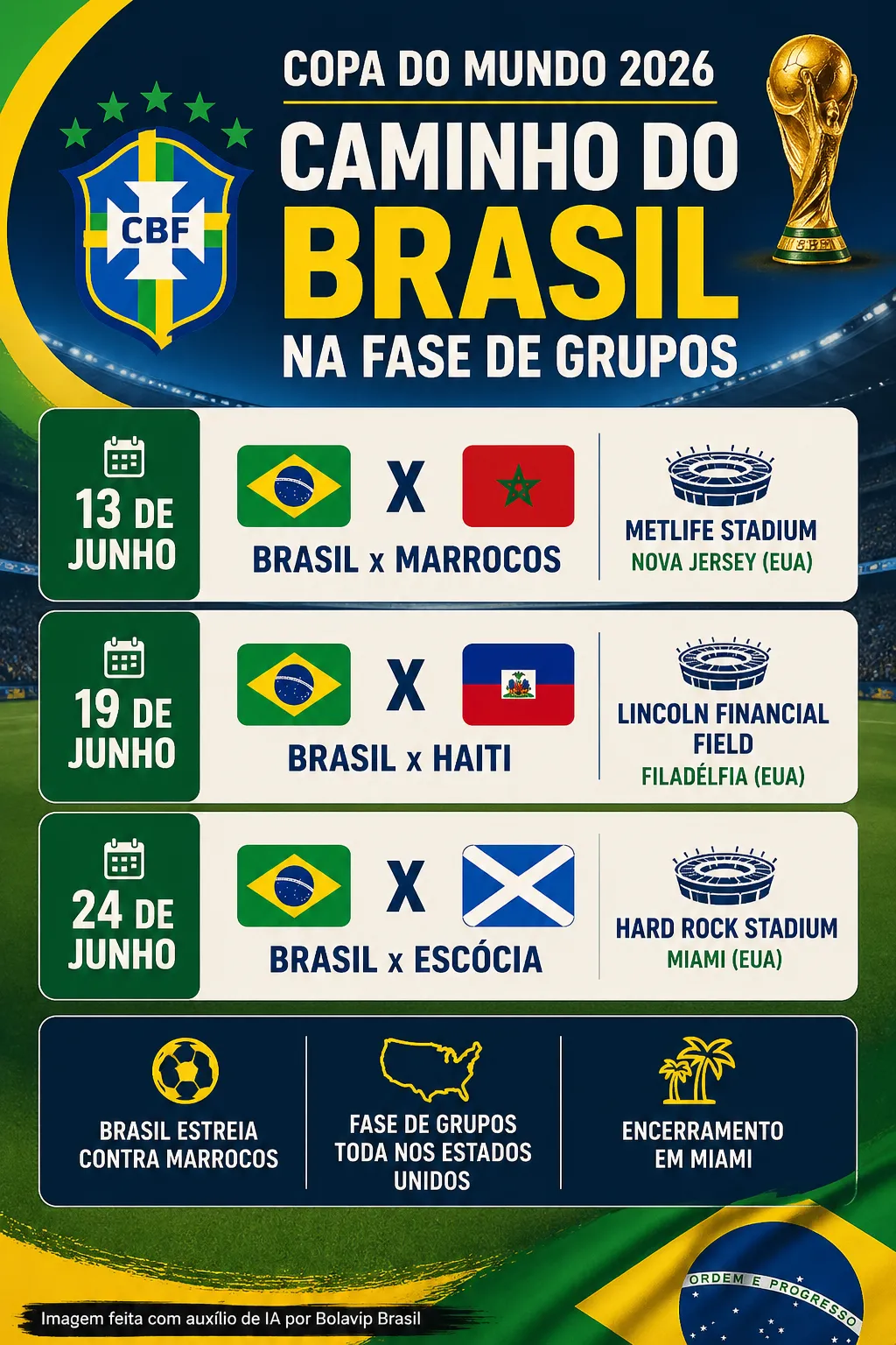 Infográfico Brasil Copa do Mundo
