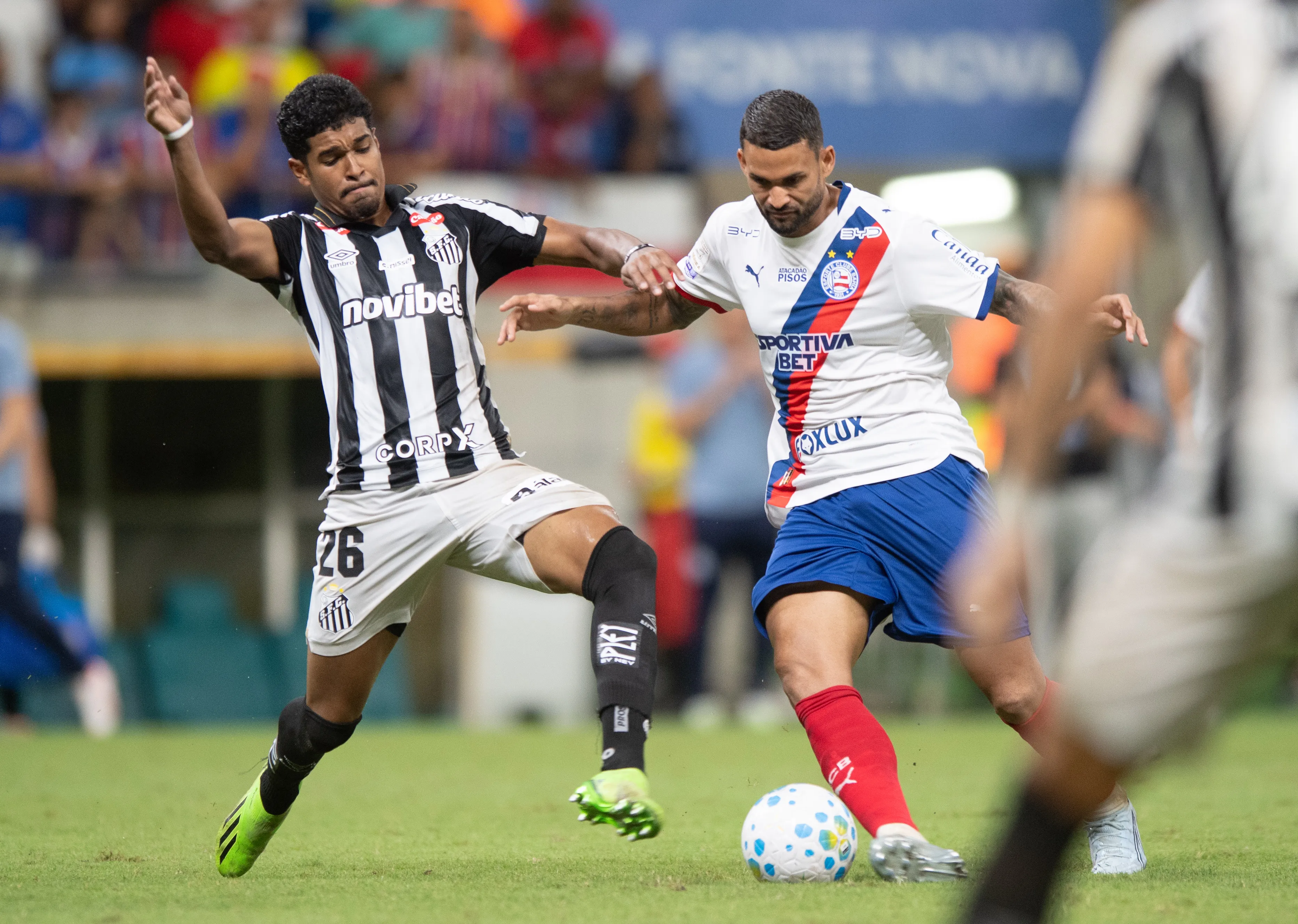 Santos ficou no empate com o Bahia. Foto: Jhony Pinho/AGIF