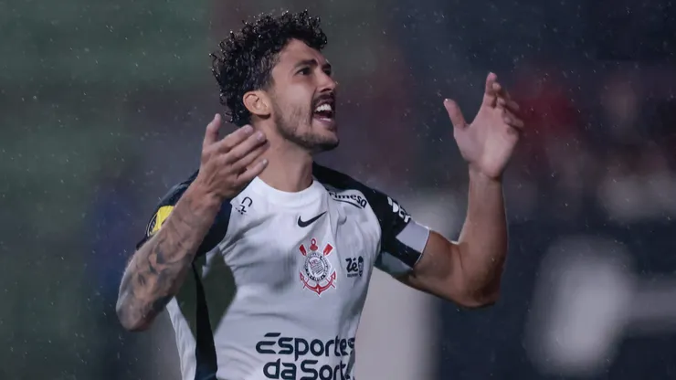 Gustavo Henrique jogador do Corinthians vibra durante cobranca de penalidades contra a Portuguesa Paulista no estadio Caninde pelo campeonato Paulista 2026. Foto: Marcello Zambrana/AGIF