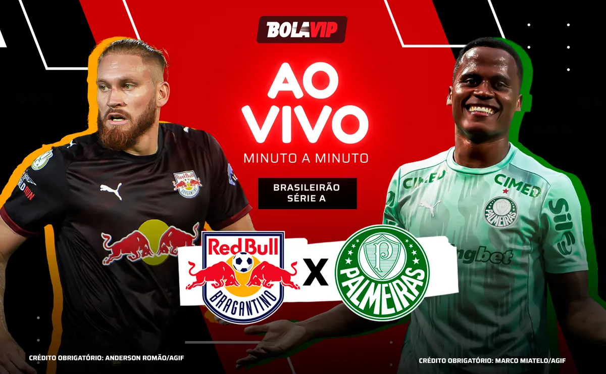 Bragantino x Palmeiras AO VIVO – Pré-jogo rolando pelo Brasileirão 2026