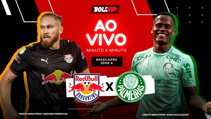 Bragantino x Palmeiras é transmitido ao vivo pelo Bolavip Brasil. Fotos: Anderson Romão e Marcos Miatelo - AGIF