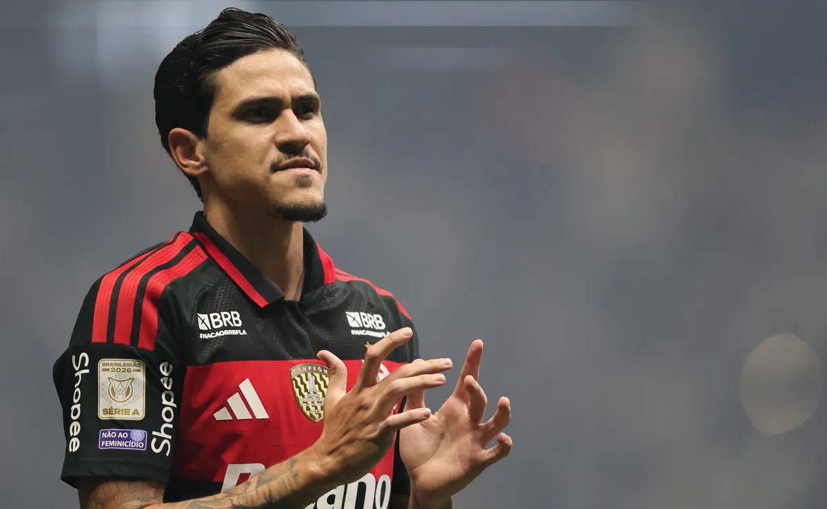 Pedro mantém boa fase e abre o placar para o Flamengo diante do Atlético-MG pelo Brasileirão