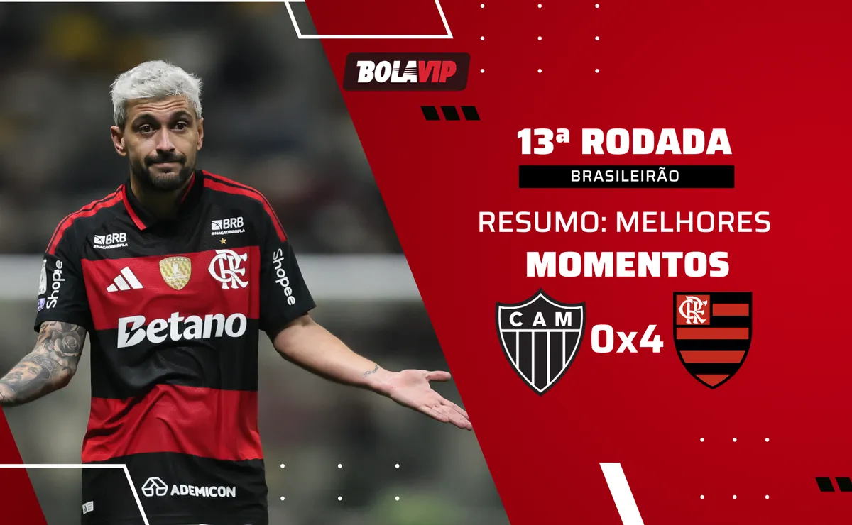 Atlético-MG x Flamengo AO VIVO e GRÁTIS – 0 x 4 – Pedro (duas vezes), Plata e Arrascaeta marcam pelo Brasileirão