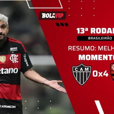 Flamengo goleia o Atlético-MG e mantém tabu na Arena MRV
