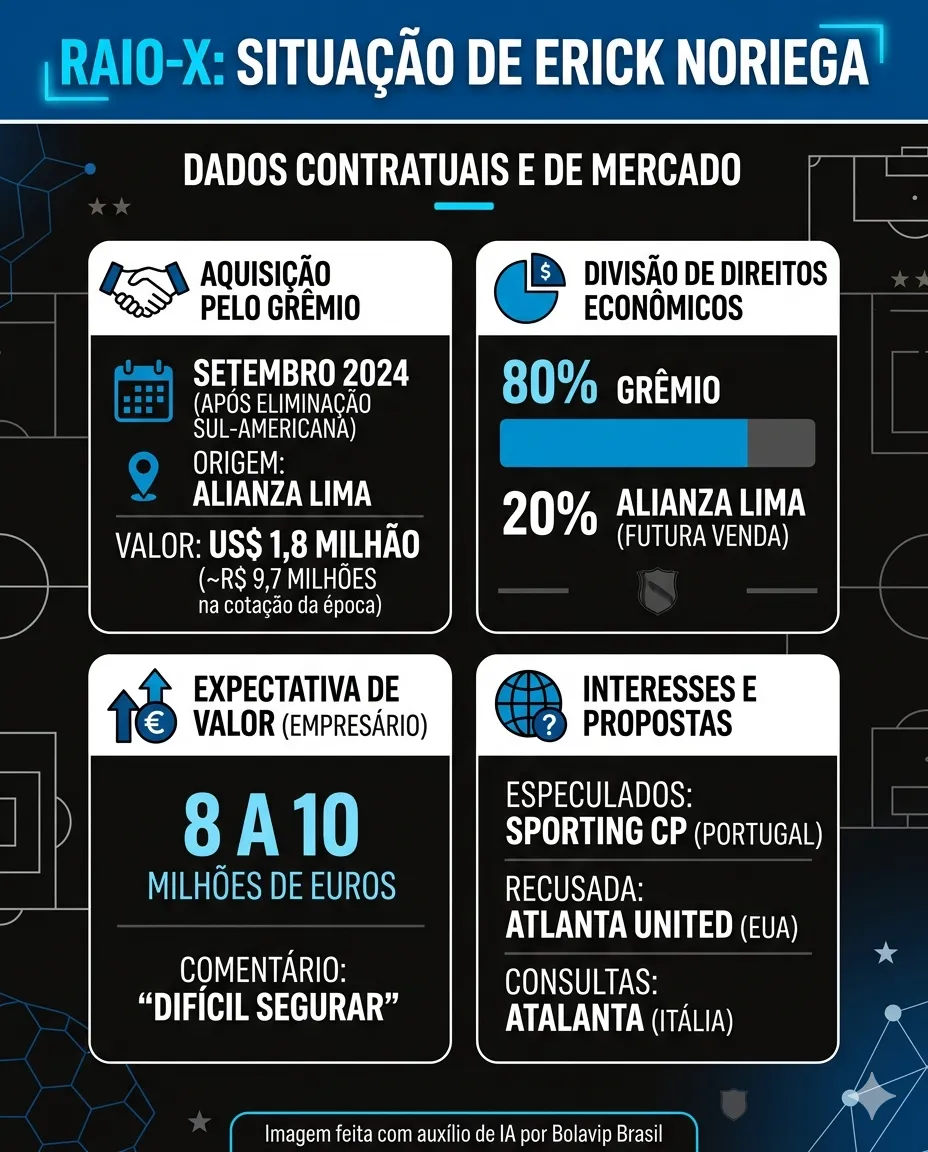 Infográfico sobre o tema da matéria – Foto: gerada com auxílio de IA pelo Bolavip Brasil