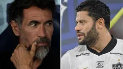 Domínguez abordou a saída de Hulk - Foto Domínguez: Jorge Rodrigues/AGIF - Foto Hulk: Thiago Ribeiro/AGIF