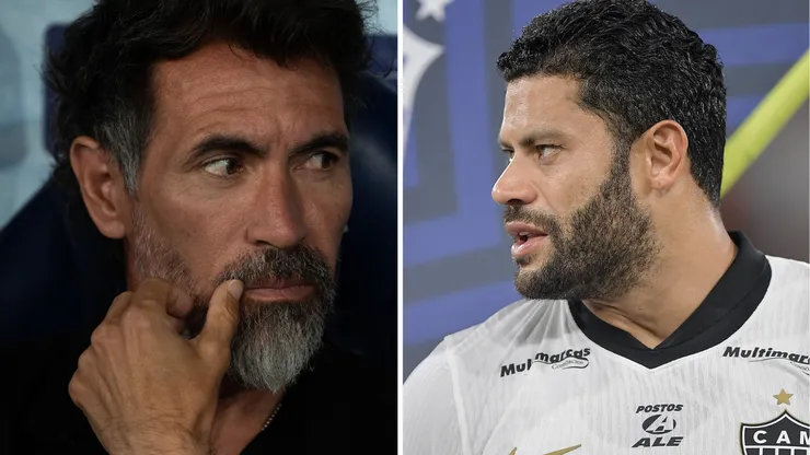 Domínguez abordou a saída de Hulk - Foto Domínguez: Jorge Rodrigues/AGIF - Foto Hulk: Thiago Ribeiro/AGIF