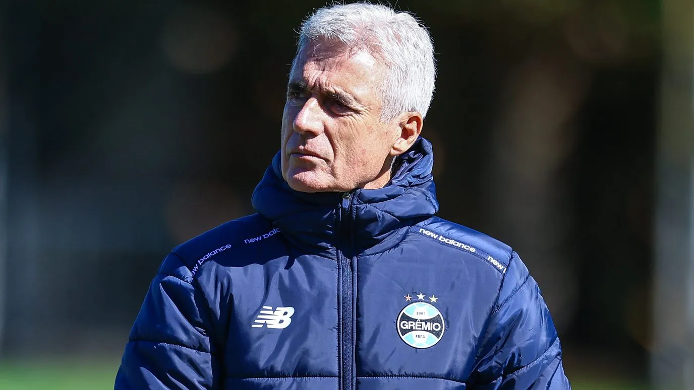 Luís Castro. Foto: Lucas Uebel/Grêmio FBPA