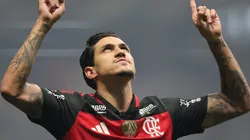 Pedro anotou dois gols diante do Atlético-MG na Arena MRV