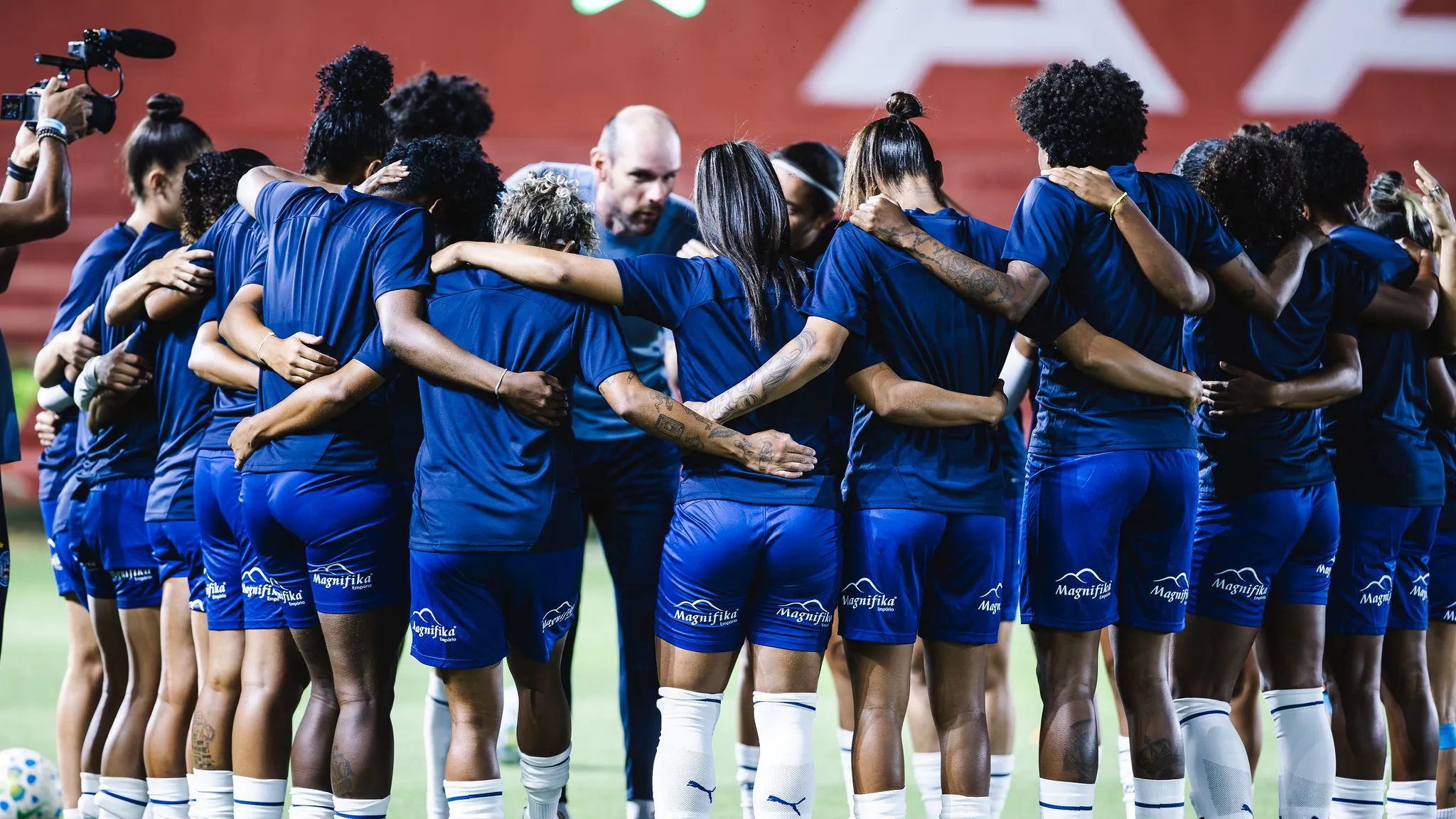 Time feminino do Bahia em campo
