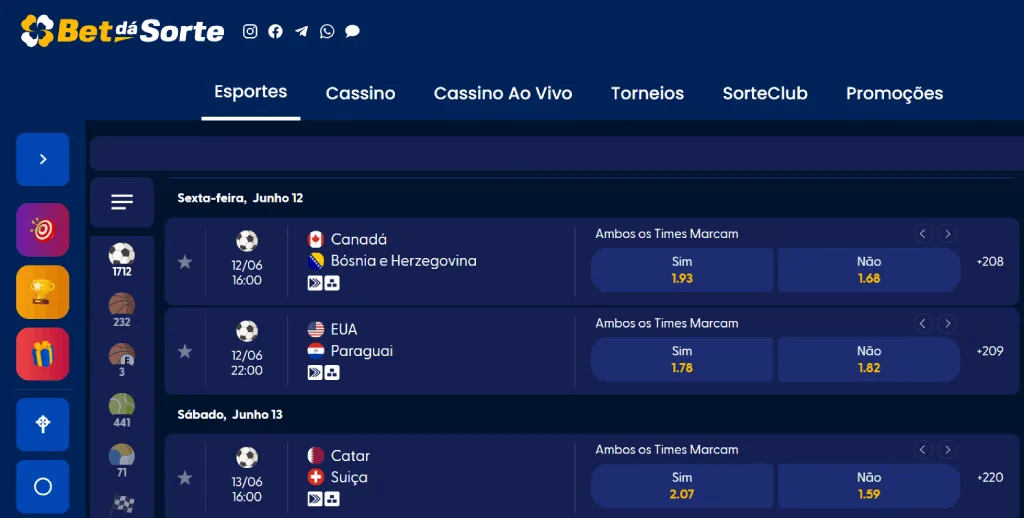 Apostas Esportivas Bet da Sorte