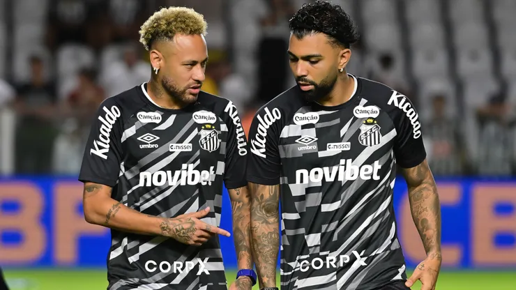 Neymar e Gabigol estão à disposição contra o San Lorenzo - Foto: Jota Erre/AGIF