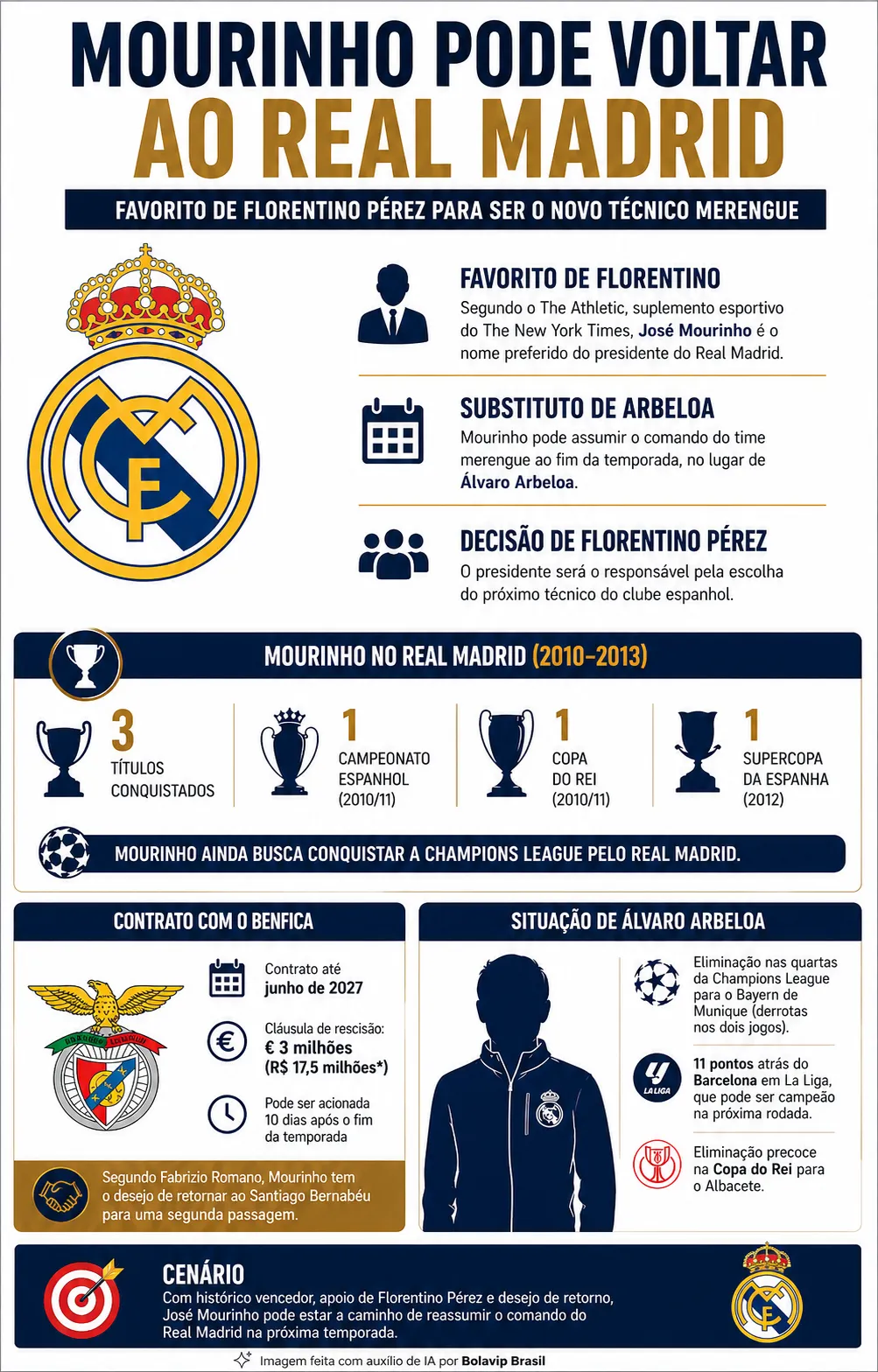 Infográfico sobre o tema da matéria – Foto: gerada com auxílio de IA pelo Bolavip Brasil