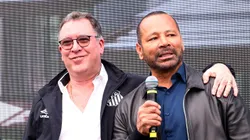 Teixeira e Neymar Pai no Santos. Foto: Mauricio De Souza/AGIF