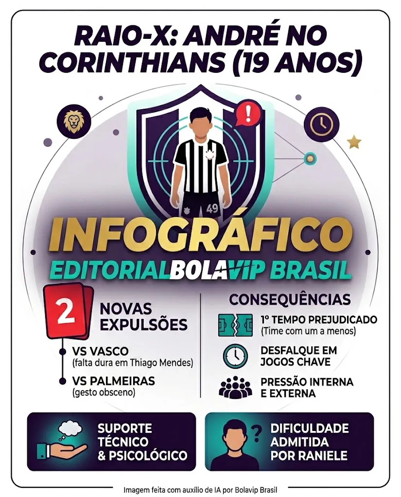 Infográfico - Foto: gerada com auxílio de IA pelo Bolavip Brasil.