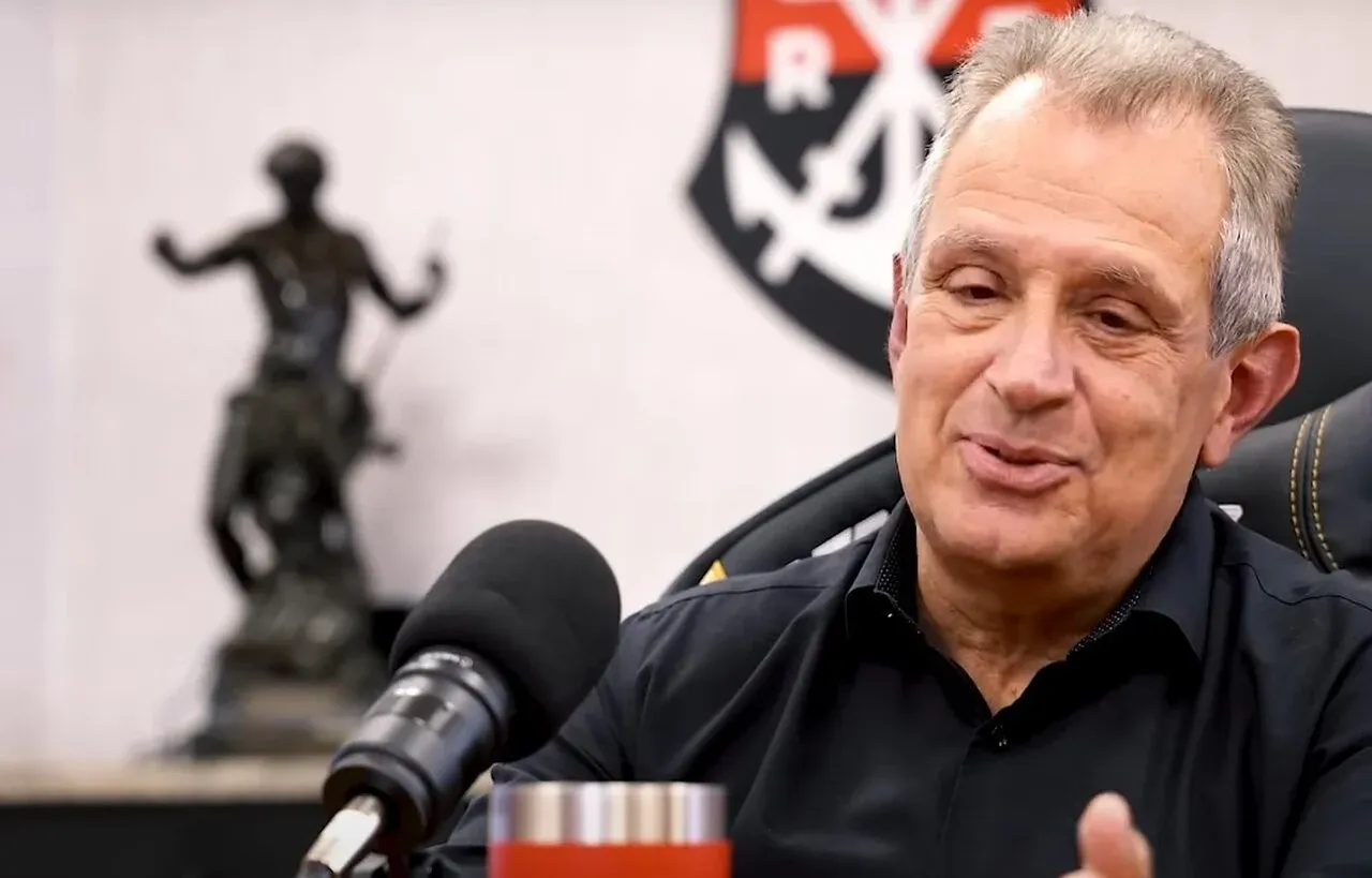 Leila bate de frente com acordo do Flamengo em ganhar R$ 150 milhões extras em direitos de TV com Libra até 2029 – Foto: Reprodução/FlaTV