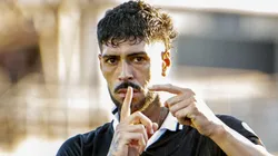 Alexander Barboza jogador do Botafogo comemora seu gol durante partida contra o Bragantino no estadio Cicero De Souza Marques pelo campeonato Brasileiro A 2026. Foto: Anderson Romao/AGIF