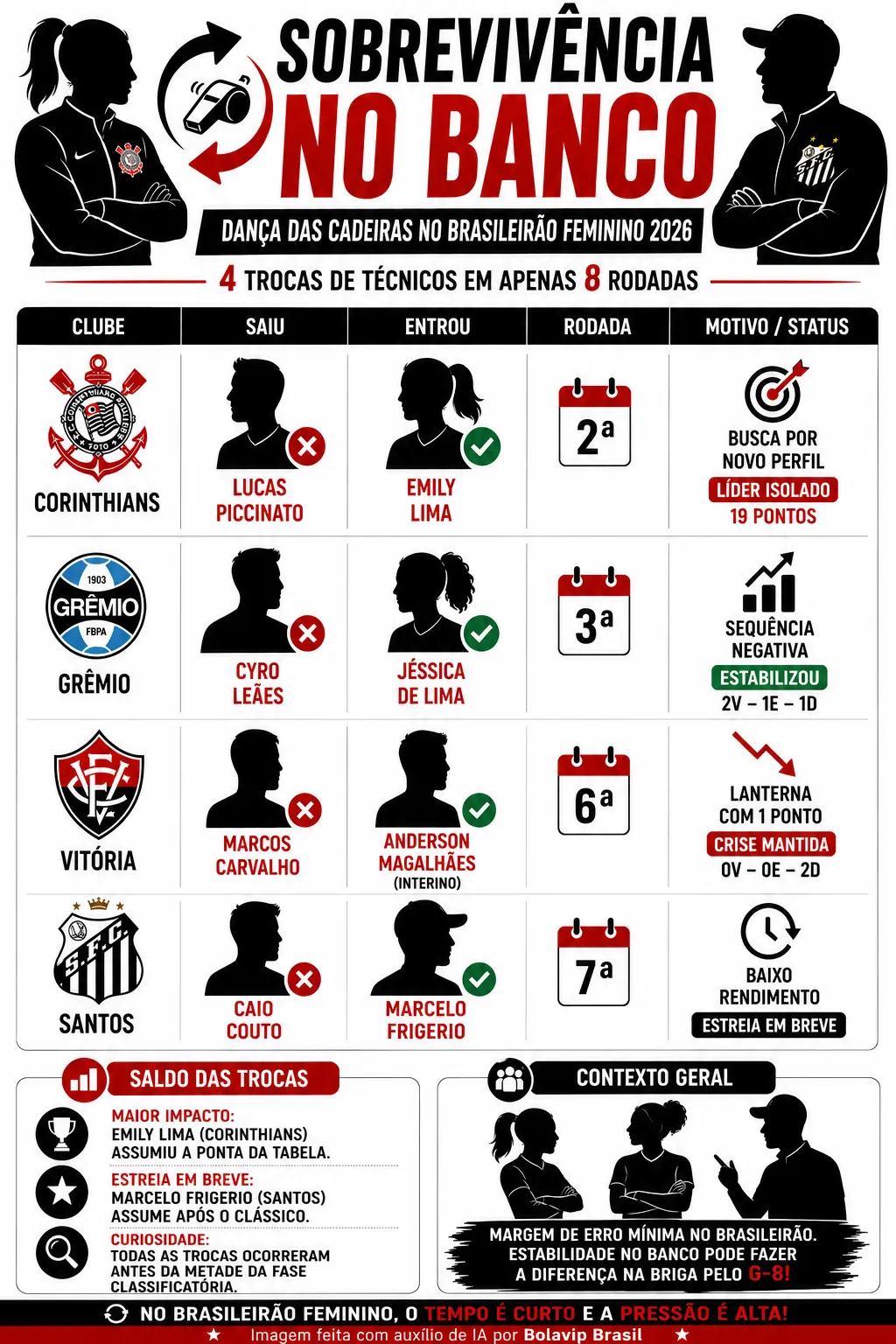 Infográfico gerado por Inteligência Artificial/Bolavip Brasil