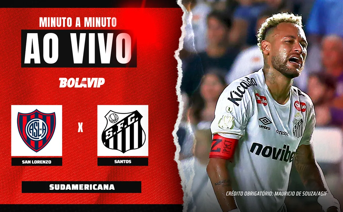 San Lorenzo x Santos AO VIVO – 0 x 0 – Primeiro Tempo – Copa Sul-Americana 2026
