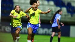 Nicolly comemora gol pela Seleção. Foto: Staff Images/CBF