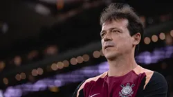 Fernando Diniz técnico do Corinthians durante partida contra o Santa Fe. Foto: Ettore Chiereguini/AGIF
