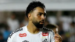 Gabigol jogador do Santos durante partida contra o Coritiba no estadio Vila Belmiro pelo campeonato Copa Do Brasil 2026. Foto: Mauricio De Souza/AGIF