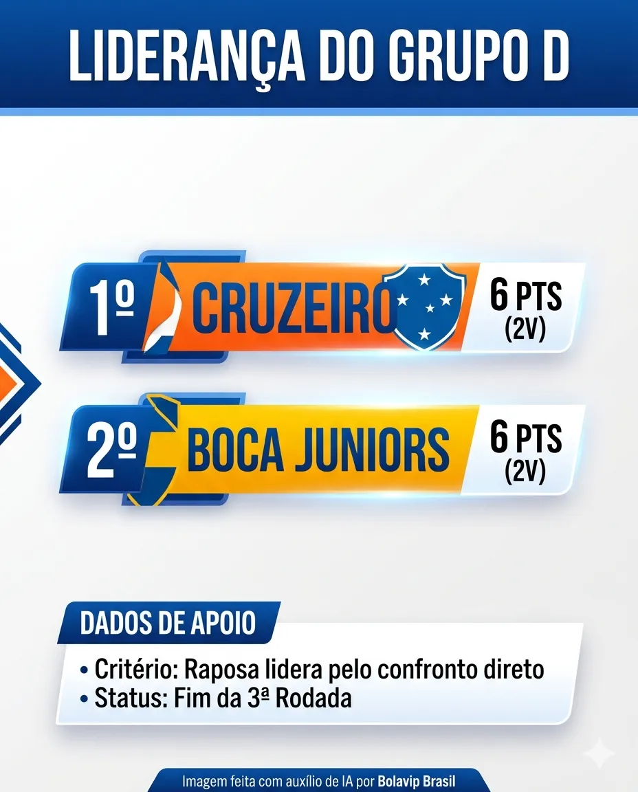 Infográfico Cruzeiro Boca Juniors