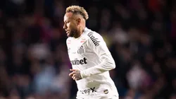 Neymar durante partida contra o San Lorenzo. Foto: Abenr Dourado/Santos FC