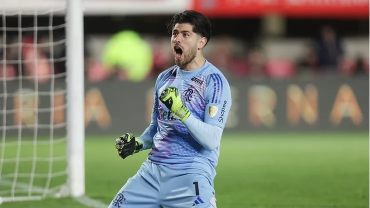 Rossi foi herói do Flamengo na classificação em La Plata. Foto: Gilvan de Souza/Flamengo