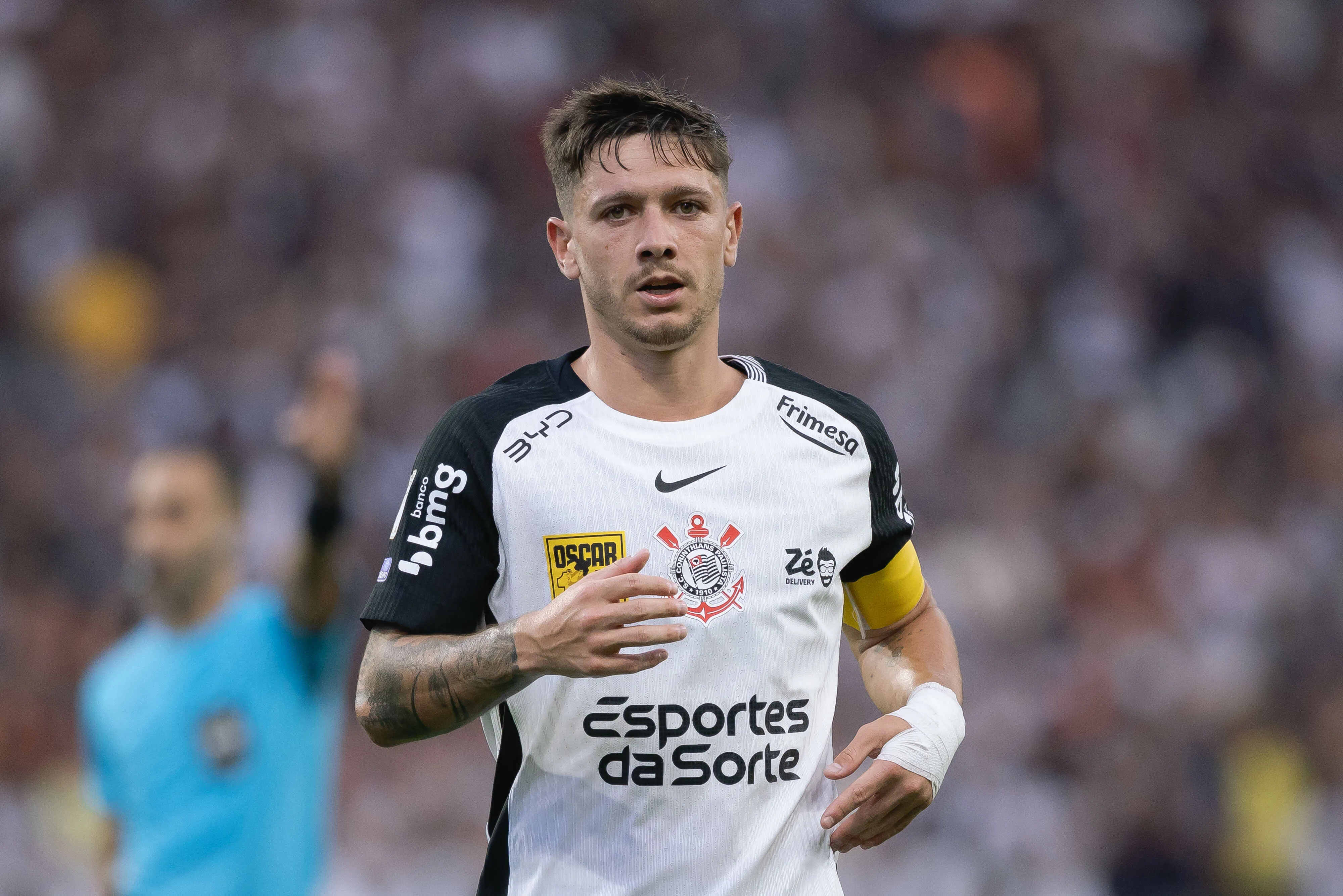Garro durante partida pelo Corinthians. Foto: Ettore Chiereguini/AGIF