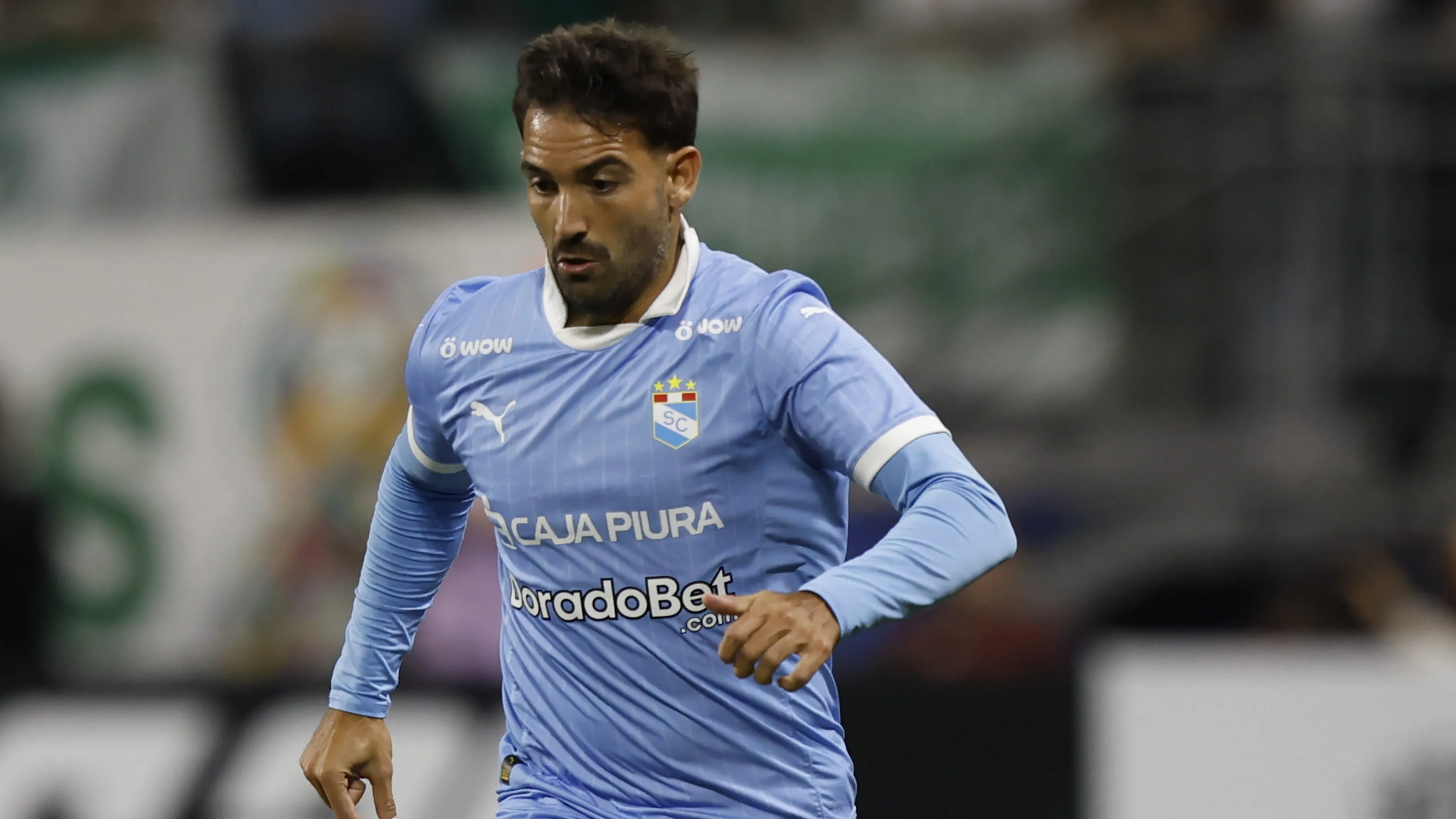 Martín Cauteruccio durante partida da Copa Libertadores 2025 entre Palmeiras e Sporting Cristal. (Photo by Miguel Schincariol/Getty Images)
