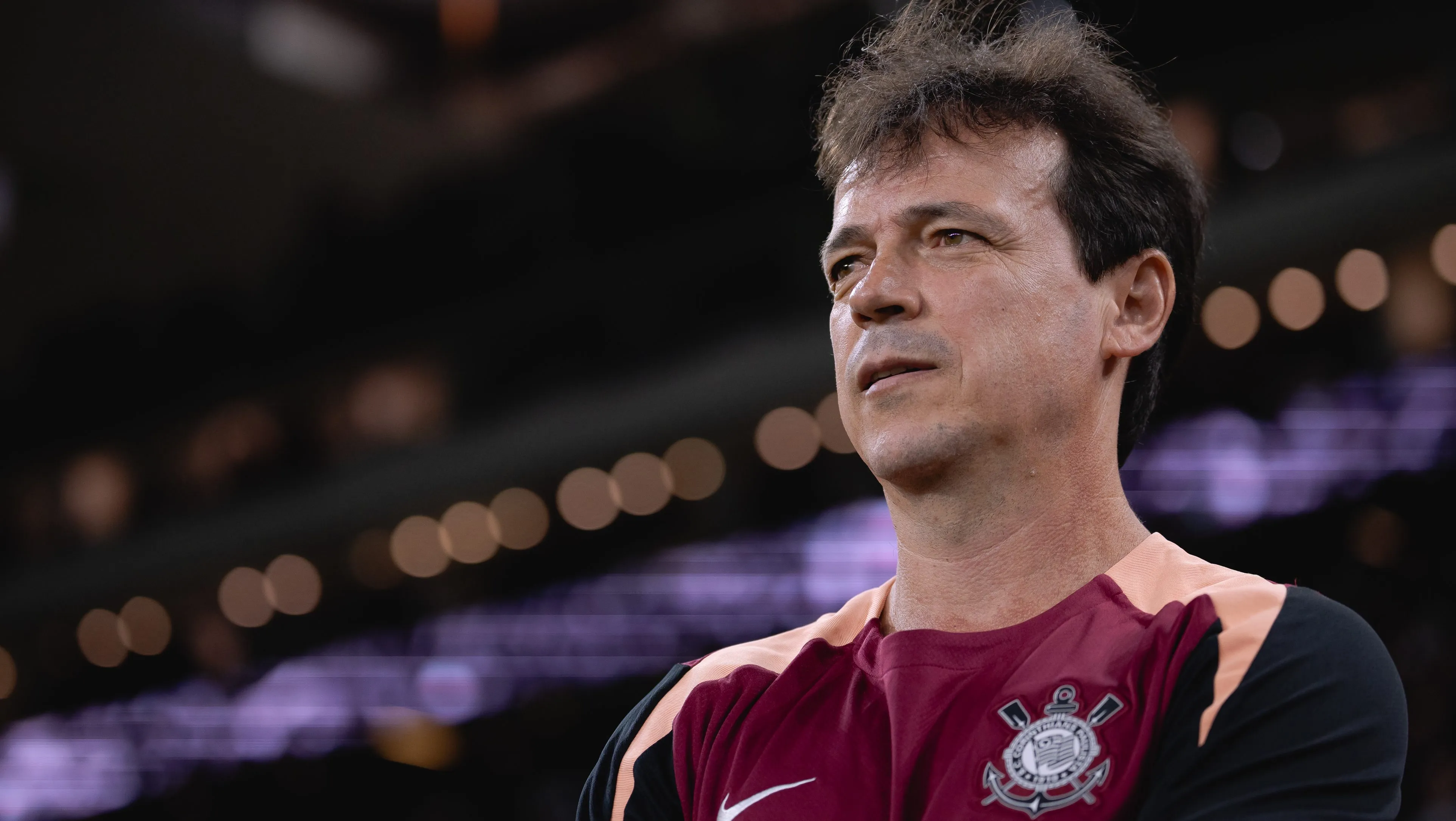 Diniz durante partida da Libertadores. Foto: Ettore Chiereguini/AGIF