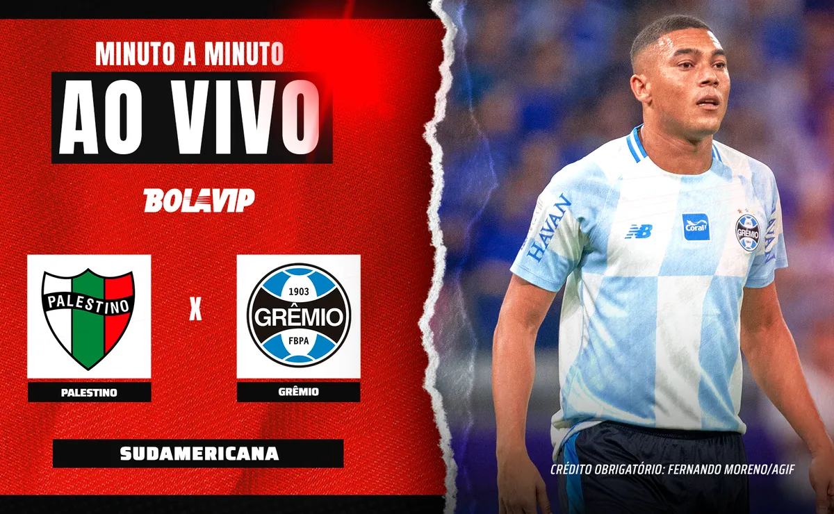 Palestino x Grêmio AO VIVO e GRÁTIS – Onde assistir jogo em tempo real pela Sul-Americana