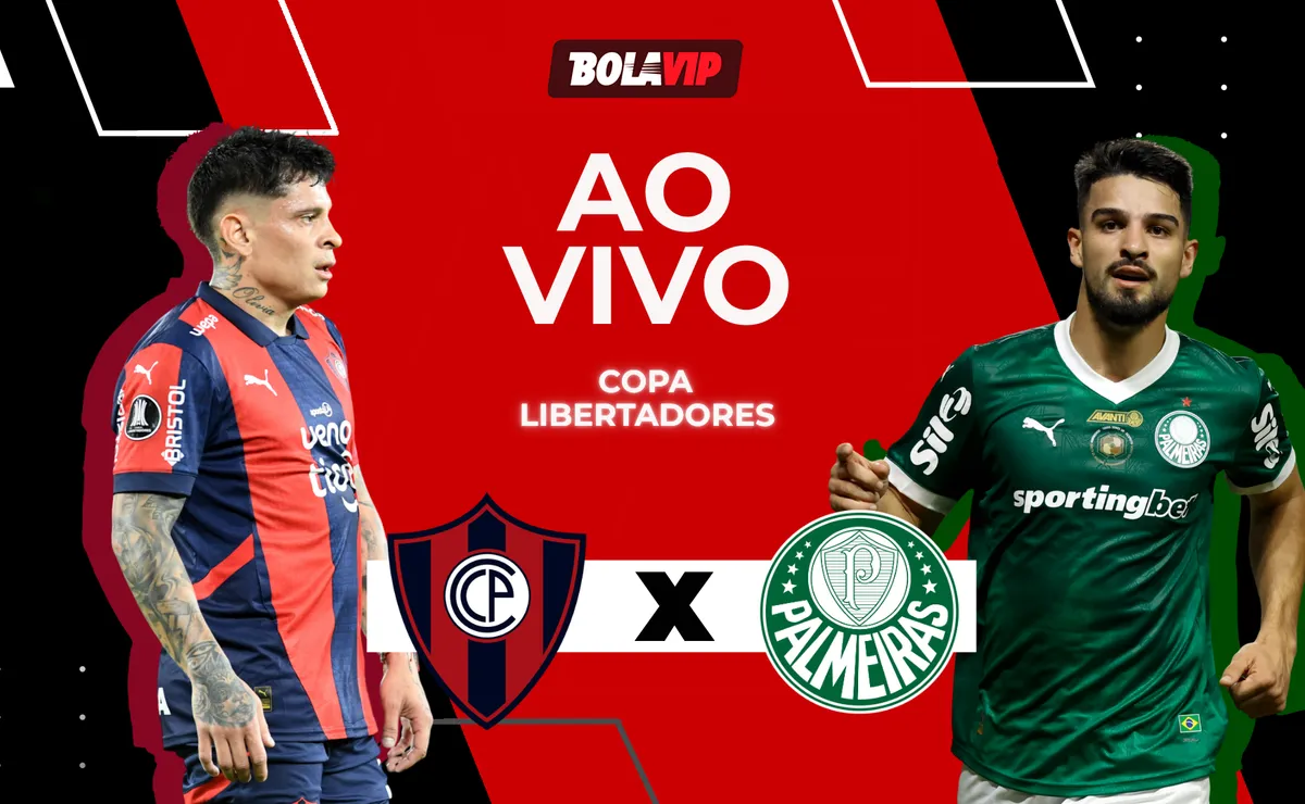 Cerro Porteño x Palmeiras AO VIVO – Onde assistir jogo em tempo real pela Copa Libertadores 2026