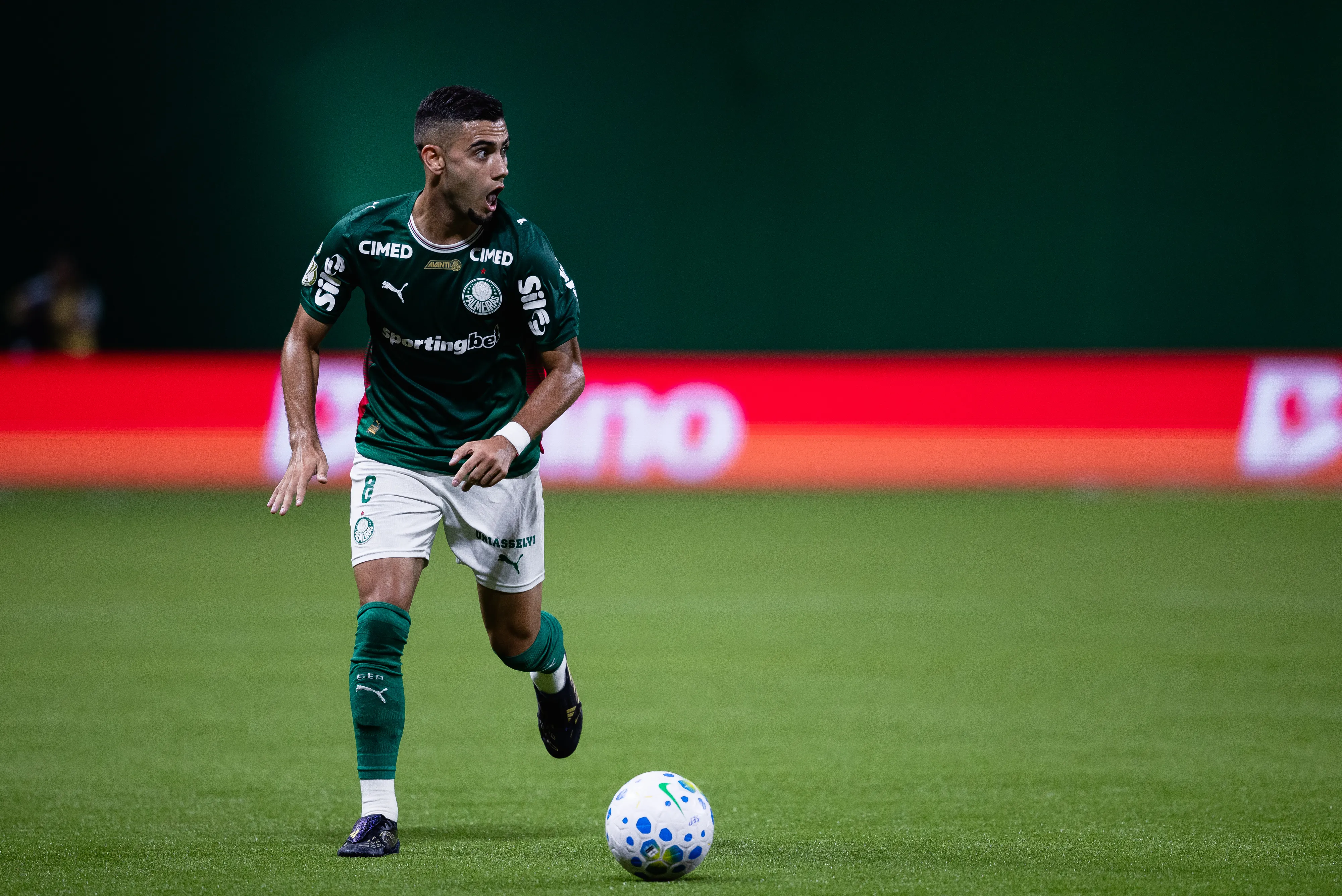 SP – SAO PAULO – 23/04/2026 – COPA DO BRASIL 2026, PALMEIRAS X JACUIPENSE – Andreas Pereira jogador do Palmeiras durante partida contra o Jacuipense no estadio Arena Allianz Parque pelo campeonato Copa Do Brasil 2026. Foto: Ettore Chiereguini/AGIF