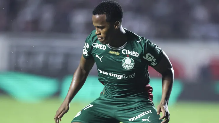 John Arias marcou o gol do Palmeiras diante do Cerro Porteño (Photo by Alexandre Schneider)