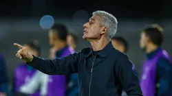 Luis Castro durante partida contra o Palestino