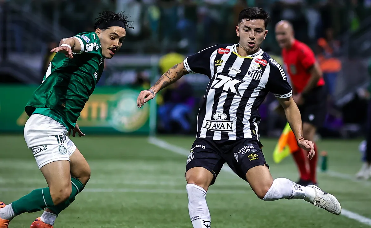 Santos venceu apenas um dos 17 duelos contra o Palmeiras no Allianz Parque e tenta reverter retrospecto