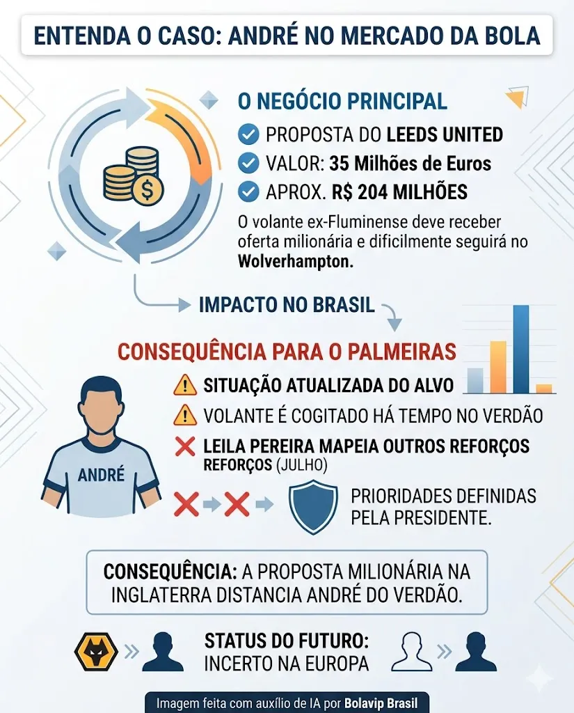 Infográfico - Foto: gerada com auxílio de IA pelo Bolavip Brasil.