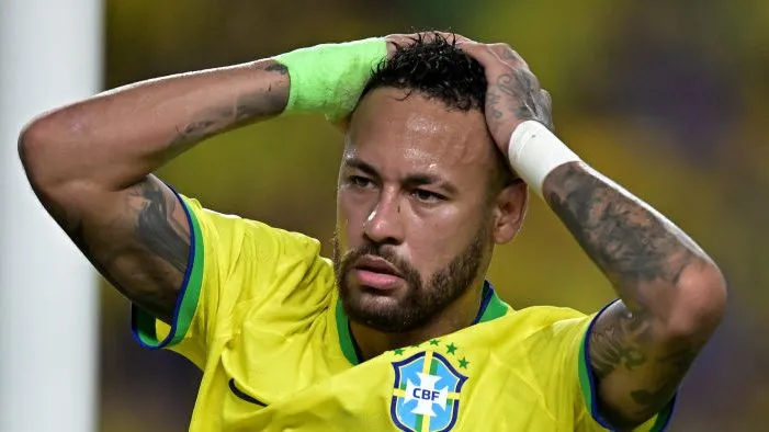 Neymar pelo Brasil. Foto: Pedro Vilela/Getty Images
