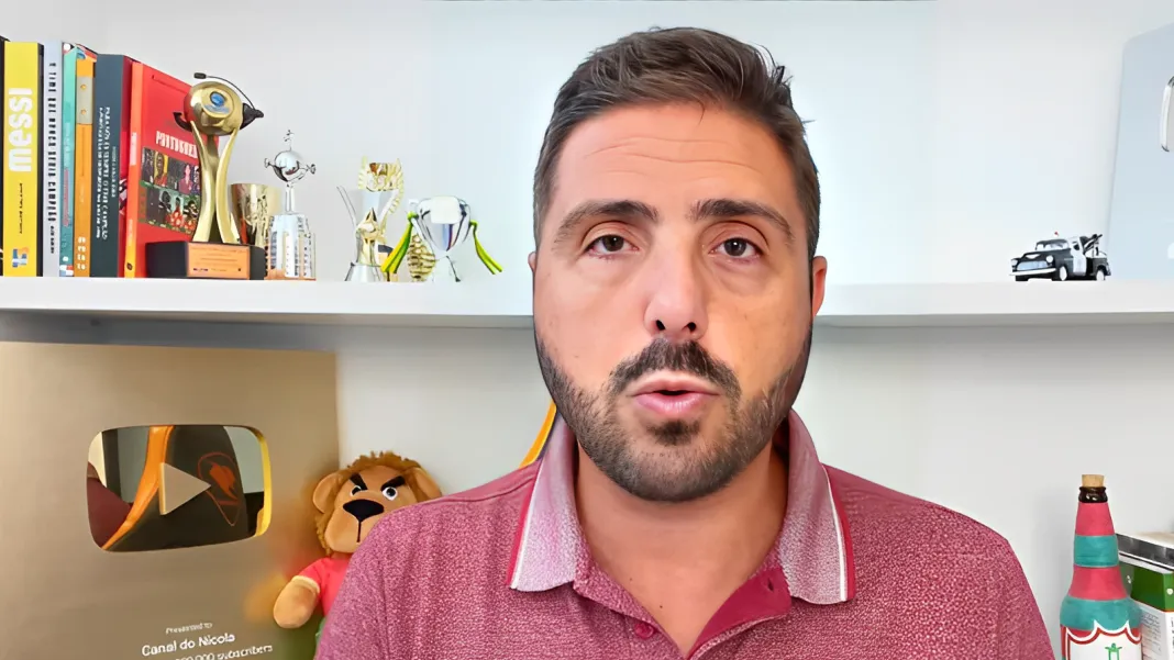 Foto: Reprodução/YouTube – Jorge Nicola comenta sobre a dificuldade financeira do São Paulo na negociação.