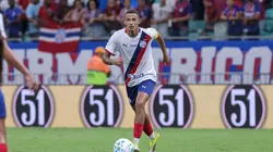 Luciano Juba (Bahia) durante jogo contra o Bragantino, no dia 18.03.2026. Foto: Associated Press / Alamy