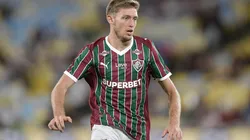 Rodrigo Castillo (Fluminense) durante jogo contra o Atlético-MG, no dia 21.03.2026. Foto: Associated Press / Alamy