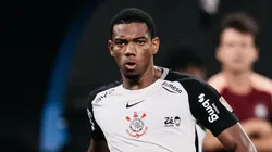 André jogador do Corinthians durante partida contra o Santa Fe no estádio Arena Corinthians pelo campeonato Copa Libertadores 2026. Foto: Guilherme Veiga/RP FOTOPRESS/AGIF