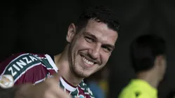 Nino jogador do Fluminense antes da partida contra o Cruzeiro no estadio Maracana pelo campeonato Brasileiro A 2023. Foto: Jorge Rodrigues/AGIF