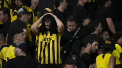 Torcida do Penarol apos partida contra Botafogo no estadio Engenhao pelo campeonato Copa Libertadores 2024. Foto: Jorge Rodrigues/AGIF