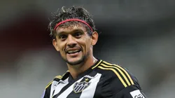 - Gustavo Scarpa jogador do Atletico comemora seu gol durante partida contra o Deportes Iquique