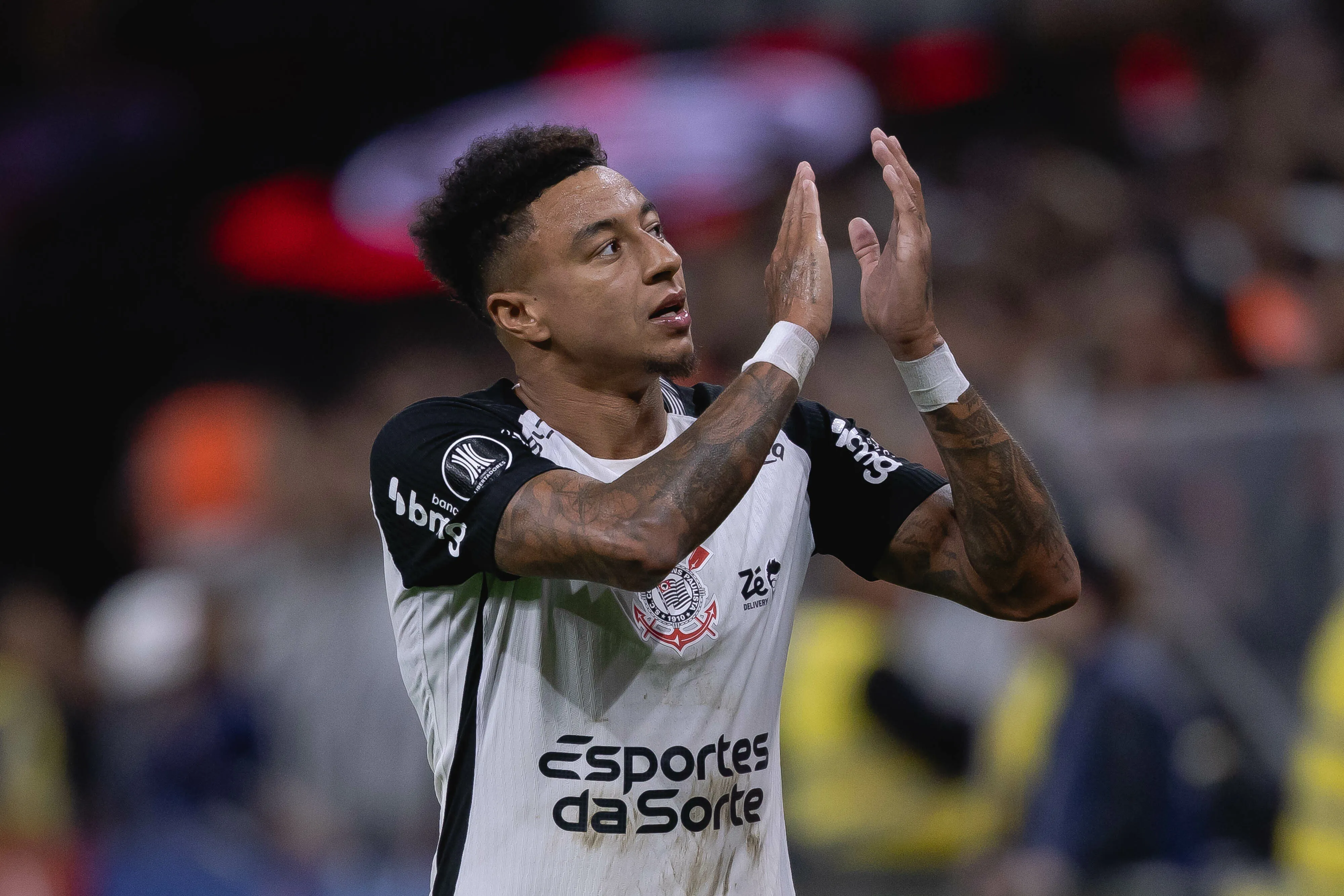 SP – SAO PAULO – 30/04/2026 – COPA LIBERTADORES 2026, CORINTHIANS X PENAROL – Jesse Lingard jogador do Corinthians durante partida contra o Penarol no estadio Arena Corinthians pelo campeonato Copa Libertadores 2026. Foto: Ettore Chiereguini/AGIF